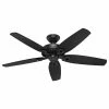 New 🔥 Hunter Fan Company 52" Builder Elite Damp Matte Black Ceiling Fan 🎉