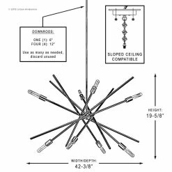 Brand new 👏 Urban Ambiance Luxury Modern Chandelier, Miami Series, Olde Bronze 🧨 -ceiling lighting store e4313d710bc521a0 4090 w800 h800 b1 p0