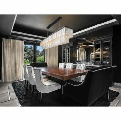 Best reviews of π LightUpMyHome D’Angelo 70" Clear Glass Crystal Prism 24 Light Chandelier, Black β