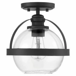 Best deal 🌟 Savoy House Pendleton 1-Light Semi-Flush, Matte Black 💯 -ceiling lighting store ece1cebe0e7d5311 6043 w800 h800 b1 p0