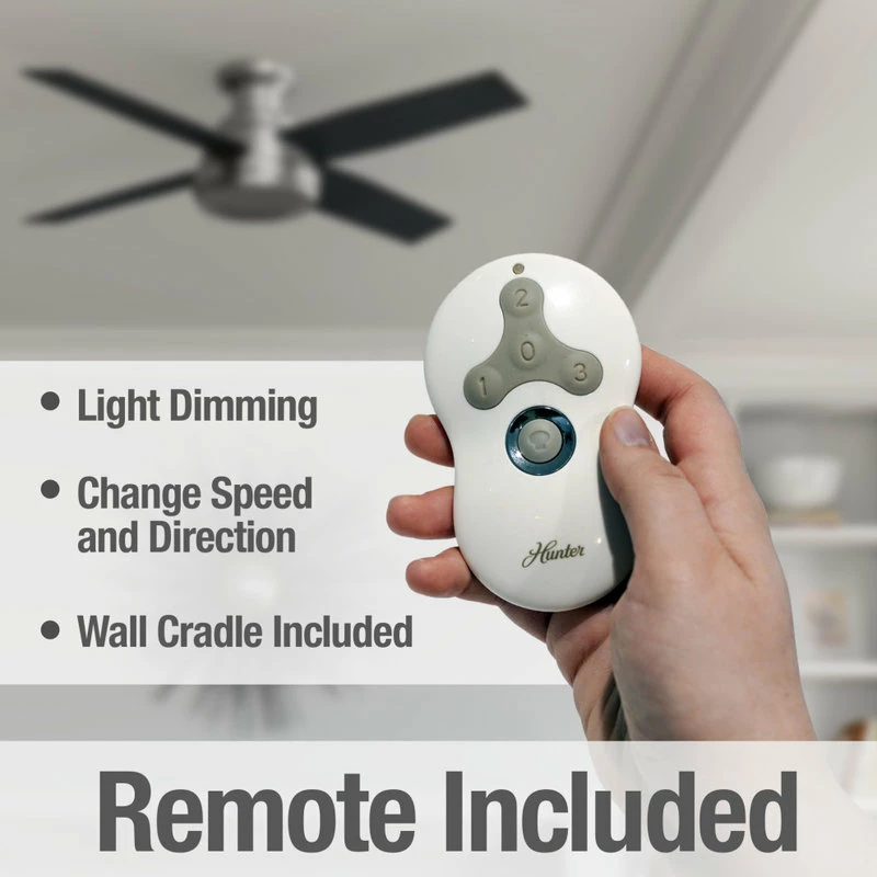 Best reviews of ⌛ Hunter Fan Company 52" Dempsey Low Profile Ceiling Fan + Remote, Brushed Nicke ✔️ 6 Best reviews of ⌛ Hunter Fan Company 52" Dempsey Low Profile Ceiling Fan + Remote, Brushed Nicke ✔️ - Image 6