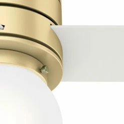 Wholesale 🌟 Hunter Fan Company Hunter 52" Allison Modern Brass Ceiling Fan, LED Light And Remote Control ⭐ -ceiling lighting store ee61812b0efa63e1 6568 w800 h800 b0 p0