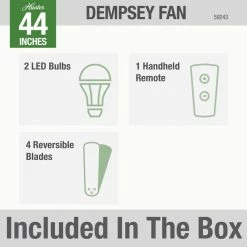 Wholesale 👏 Hunter Fan Company 44" Dempsey Low Profile Ceiling Fan With Light + Remote, Br 🧨 -ceiling lighting store ef3177e50f8fd30c 6594 w800 h800 b0 p0