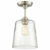 Coupon 🎁 Helmsman Lighting Works 1-Light Semi-Flush Mount, Brushed Nickel ❤️