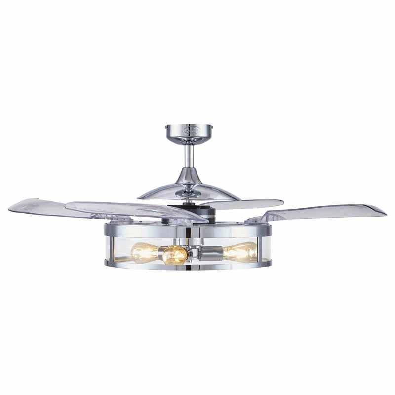 Promo β€οΈ Beacon Lighting Fanaway Classic Retractable 4-Blade Ceiling Fan, Chrome And Clear π₯ 7 Promo β€οΈ Beacon Lighting Fanaway Classic Retractable 4-Blade Ceiling Fan, Chrome And Clear π₯ - Image 7