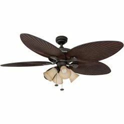 Outlet ✨ Honeywell Ceiling Fans 52" Palm Island Bronze Ceiling Fan With 4 Light 🧨