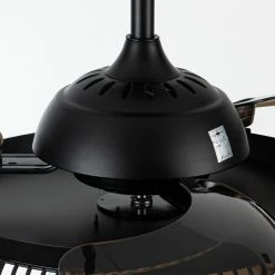 Cheapest ⌛ Whoselamp 42 In. Modern Black Crystal Retractable Ceiling Fan With Light Kit And Remote 👍 -ceiling lighting store f57158660315a31b 2796 w800 h800 b0 p0