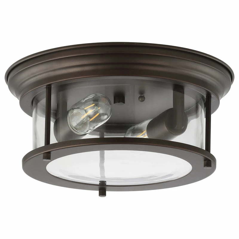 Best Sale 🛒 JONATHAN Y Lauren 13.25" Metal And Glass Led Flush Mount, Oil Rubbed Bronze/Clear 🎁 7 Best Sale 🛒 JONATHAN Y Lauren 13.25" Metal And Glass Led Flush Mount, Oil Rubbed Bronze/Clear 🎁 - Image 7