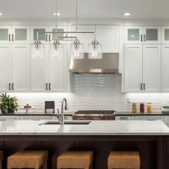 New 🛒 Kira Home Monroe 28" Island Light, Free Swinging Center Arm, 🔨 Hammered Glass 👏 -ceiling lighting store fd01385700dcf7aa 8663 w800 h800 b0 p0