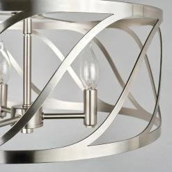 Deals 🤩 Kira Home Isabelle 16" Ceiling Light, Metal Drum Shade, Brushed Nickel 💯 -ceiling lighting store fd212fce0ec2f1c8 8662 w800 h800 b0 p0