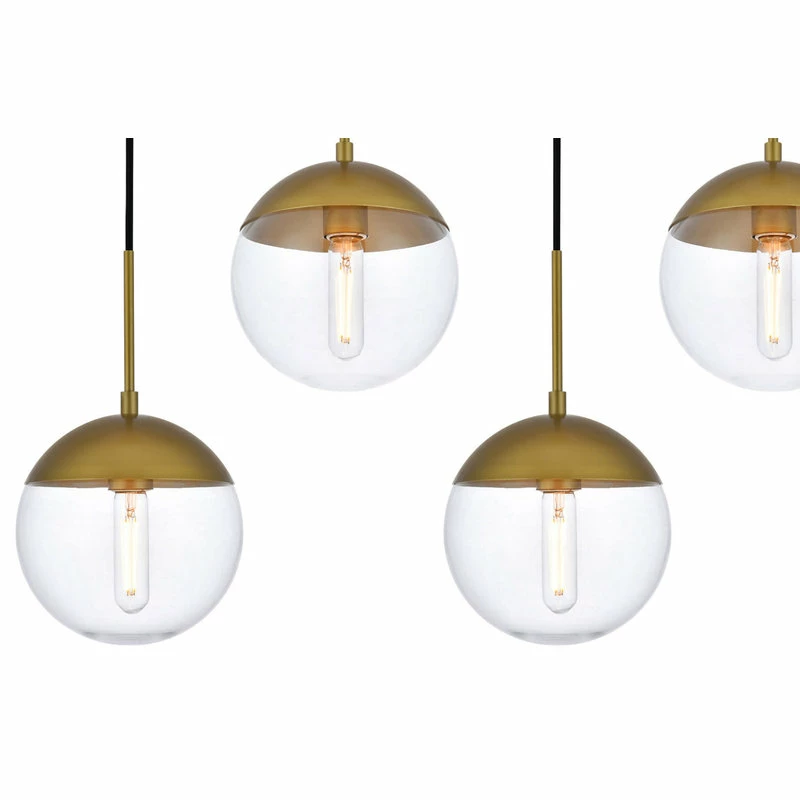 Brand new π― Elegant Furniture & Lighting Elegant Lighting LD6091 Eclipse 7 Light 54"W Linear Pendant - Brass / Clear π 4 Brand new π― Elegant Furniture & Lighting Elegant Lighting LD6091 Eclipse 7 Light 54"W Linear Pendant - Brass / Clear π - Image 4