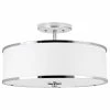 Best reviews of 💯 Kira Home Chloe 15" Retro Ceiling Light, White Drum Shade, LED Compatible, Round 🛒