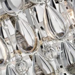 Budget 🔥 Edvivi Lighting 9Th Avenue 4-Light Antique Sliver Rectangular Crystal Chandelier 🧨 -ceiling lighting store fd91efe20ed352db 3513 w800 h800 b0 p0