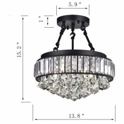 Cheapest 😉 Greenville Signature Aresi 4-Light Semi-Flush Mount ⭐ -ceiling lighting store fe3181a30e8f6d9c 9703 w800 h800 b1 p0