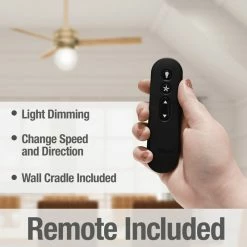 Wholesale 🌟 Hunter Fan Company Hunter 52" Allison Modern Brass Ceiling Fan, LED Light And Remote Control ⭐ -ceiling lighting store fe91f8490efa63d0 6568 w800 h800 b0 p0