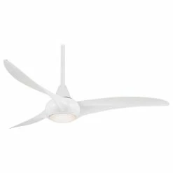 Best reviews of ⭐ Minka Aire Minka-Aire Light Wave Ceiling Fan, White 🧨