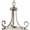 New ⌛ Kichler Pendant 2-Light LED, Brushed Nickel, Satin Etched ✔️