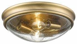 New 💯 Millennium Lighting Inc Millennium Lighting Flushmount, Heirloom Bronze, Clear Seeded 🎁