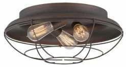 Cheap ❤️ Millennium Lighting Inc Millennium Lighting Neo-Industrial Flushmount, Rubbed Bronze 😉