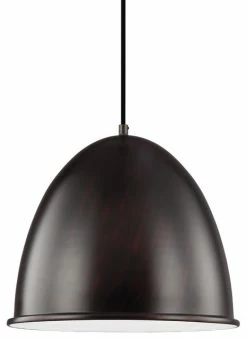 Discount 🥰 Sea Gull Lighting 1-Light Pendant, Burnt Sienna 😍