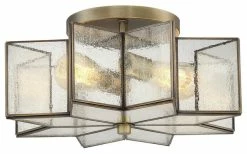 Wholesale 🛒 Trade Winds Lighting Trade Winds Stella Star Semi-Flush Mount Ceiling Light In Natural Brass 🌟