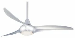 Flash Sale 😀 Minka Aire F844-SL Light Wave, LED 52" Ceiling Fan, Silver 💯