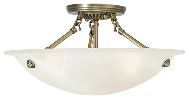 Best deal βοΈ Livex Lighting Inc. Oasis Ceiling Mount, Antique Brass π 1 Best deal βοΈ Livex Lighting Inc. Oasis Ceiling Mount, Antique Brass π