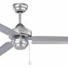 Outlet 😀 Kendal Lighting Studio-54 54" Brushed Steel Ceiling Fan 🎉