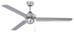 Outlet 😀 Kendal Lighting Studio-54 54" Brushed Steel Ceiling Fan 🎉