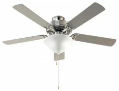Deals 🔔 Joshua Marshal Three Light Brushed Nickel Alabaster Glass Ceiling Fan 🥰