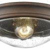 Cheapest 🎁 Millennium Lighting Inc Millennium Lighting Flushmount, Rubbed Bronze, Clear Seeded 💯