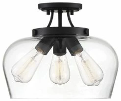 Cheap 👍 Bailey Street Home 3 Light Semi-Flush Mount-Transitional Style Contemporary And Bohemian 👍