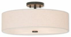 Coupon ❤️ Livex Lighting Inc. Meridian 4-Light Ceiling Mount, English Bronze 🌟